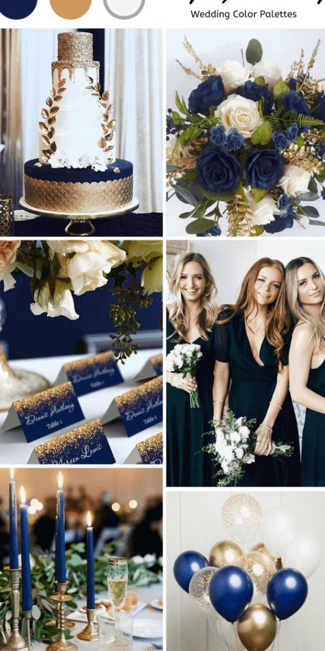 Dark Navy And Gold Wedding, Ivory And Navy Wedding, Navy Gold Ivory Wedding, White Gold And Navy Wedding, Navy Ivory Wedding, Wedding Ideas Navy Blue And Gold, Wedding Navy Blue And Gold, Sapphire Blue And Gold Wedding, Wedding Blue Gold White