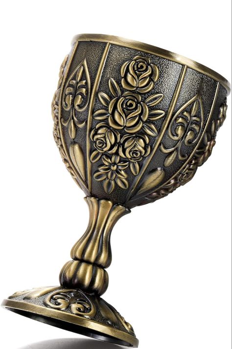 Yopay Handmade Goblet Chalice, Vintage Engraving Wine Liqueur Cup, 3.4OZ Food Safe Sturdy Drinking Vessel Shot Glasses for Buddha Weddings Home Decor Blessings Communion Cups, Metal Art Jewelry, Period Piece, Royal Aesthetic, Drinking Vessels, Wine Cups, Shot Glasses, Bronze Color, Art Jewelry