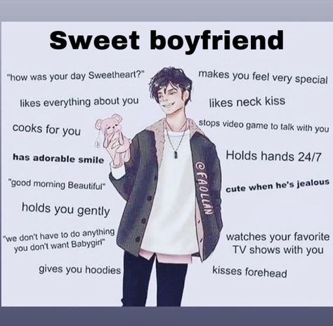 Type Of Girlfriend, Sweet Boyfriend, Types Of Boyfriends, Relationship Dynamics, Writing Characters, Everything About You, Love My Boyfriend, Boyfriend Goals, Perfect Boy