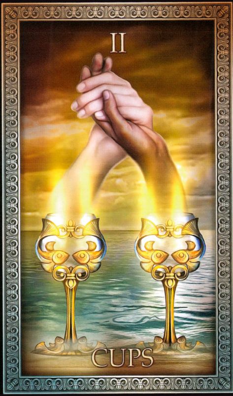 Ciro Marchetti, Two Of Cups, Cups Tarot, Angel Tarot Cards, Angel Oracle Cards, Angel Tarot, Oracle Card Reading, Tarot Book, Arte Alien