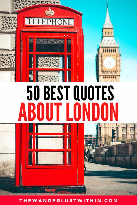 Looking for the best London Quotes? Here are 50 of the best quotes about London, that are sure to inspire your next visit and make you fall even more in love with the city. #london #londontravel  | london quotes travel | london quotes instagram | london quotes funny | london quotes british | london quotes travel words | london quotes travel wanderlust | london quotes inspiration | london quotes travel england | quotes about london city | quotes about london england | quotes about london travel Quotes About London, 90 Quotes, Bridge Quotes, London Quotes, London England Travel, Edinburgh Travel, City Quotes, Solo Travel Quotes, Eye Quotes