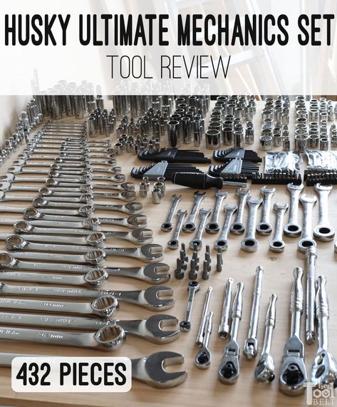 Tool review of Husky's Ultimate mechanics set, excellent kit for the DIY mechanic! Car Mechanic Tools, Auto Mechanics Tools, Mechanic Tool Box, Diy Mechanics, Rolling Tool Box, Mechanics Tool Set, Diesel Mechanics, Auto Mechanic, Wrench Sizes