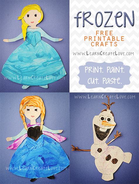 Olaf Crafts Preschool, Frozen Arts And Crafts For Kids, Frozen Crafts For Preschoolers, Princess Crafts Preschool, Frozen Crafts For Kids, Frozen Activities, Frozen Printables, Frozen Crafts, Princess Crafts