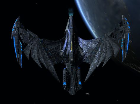 Romulan Ships, Star Trek Borg, My Ocd, Futuristic Space, Art Cyberpunk, Star Trek Online, Starfleet Ships, Alien Ship, Space Ship Concept Art