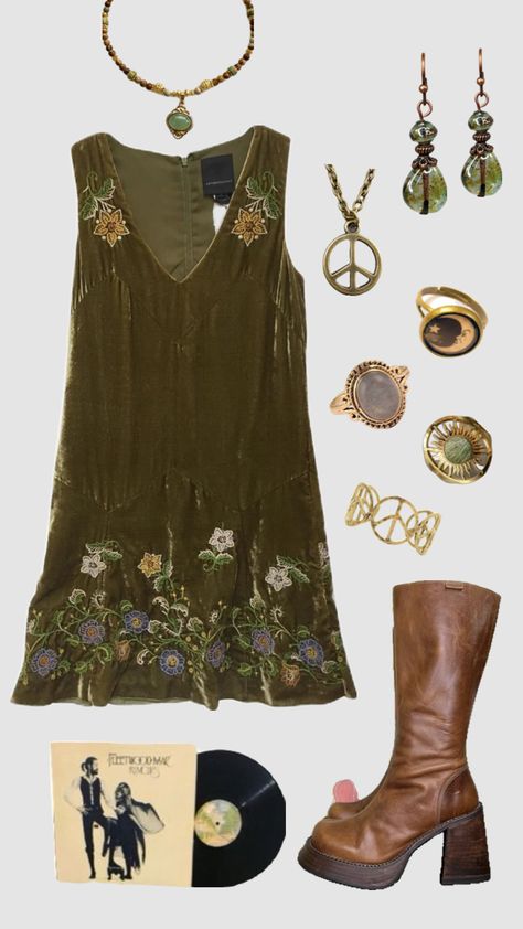 Fall Hippie Outfits, 70s Outfits Aesthetic, 70s Aesthetic Fashion, 70s Inspired Outfits, Boho 70s, Unusual Clothes, Outfits 70s, Estilo Hippy, 70s Outfits