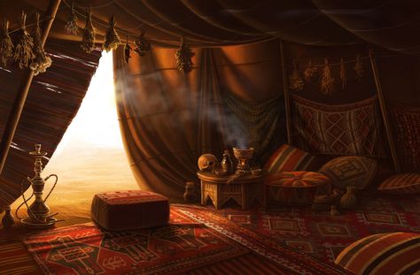 Islamic Room, Horizon Game, Desert Tent, Tent Room, Adventure Video, Lost Horizon, Marrakesh Morocco, Location Inspiration, Game Background