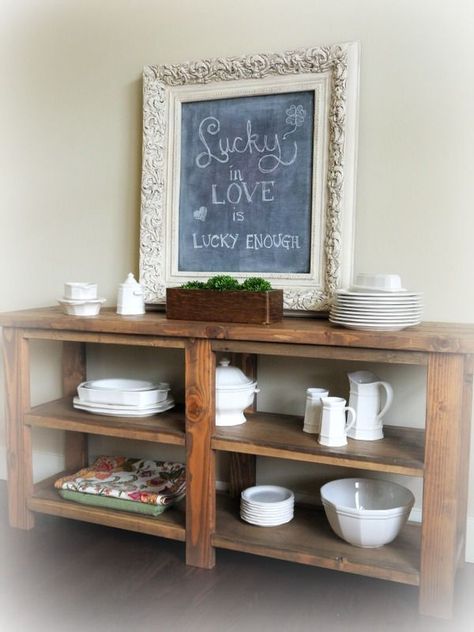 Rustic Buffet Tables, Diy Buffet Table, Rustic Buffet Table, Dining Room Console Table, Diy Buffet, Buffet Furniture, Rustic Buffet, Rumpus Room, Ideas Cocina