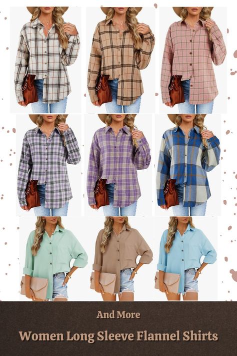 Womens Long Sleeve Flannel Shirts Plaid Flannels Lapels Collared Button Down Shacket Casual Rolled Up Boyfriend Blouse Tops Feature: flannel shaket, plaid shirts, rolled up long sleeve, v neck, lapel collar, bust pocket, front button, loose fit, oversized button down shirts for women. (Always read reviews before buying. As an Amazon Associate, I earn from qualifying purchases.No Additional cost to you.) Oversized Button Down Shirt, Plaid Shirts, Flannel Shirts, Flannel Women, Amazon Associates, Long Sleeve Flannel, Long Sleeve Plaid Shirt, Blouse Tops, Shirts For Women