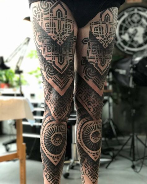 Dotwork totems by Nathan mould @ white willow collective Pittsburgh PA Geometric Leg Tattoo, Geometric Tattoo Leg Sleeve, Geometric Tattoo Leg, Fibonacci Tattoo, Geometric Tattoo Sleeve Designs, Tattoo Pierna, Geometric Sleeve Tattoo, Tattoo Dotwork, Forearm Band Tattoos