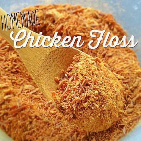 Picture of Homemade Rou Song - Chicken Floss (Dried Shredded Chicken) Chinese Shredded Chicken, Chicken Floss, Chicken Floss Recipe, Chicken Floss Bun, Meat Floss, Dried Herbs For Chickens, Fermented Chicken Feed How To Make, Dehydrate Chicken Dog Treats, Dried Chicken Dog Treats