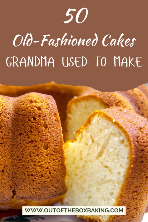 If you're looking for a master list of those cakes you grew up eating, this is the post for you! In this comprehensive list you'll find many of your favorites, the ones grandma loved to bake! Grandma Chocolate Cake, 1960s Cake Recipes, Grandma's Cake Recipe, Old Fashioned Pound Cake Recipes, Boiled Cake Recipes, Award Winning Cake Recipes, Old School Cake Recipes, Southern Grandma Recipes, Heavy Cake Recipe