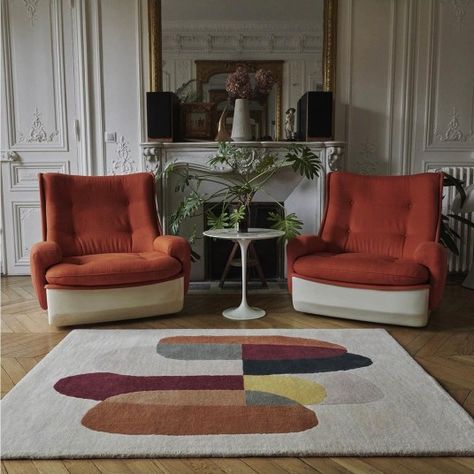 Où trouver un tapis graphique // hello Blogzine - blog déco lifestyle - www.hello-hello.fr Thick Rug, Hall Room, Ferm Living, Hand Tufted Rugs, Cool Rugs, Tufted Rug, Traditional Rugs, Bedroom Rug, Wool Area Rugs