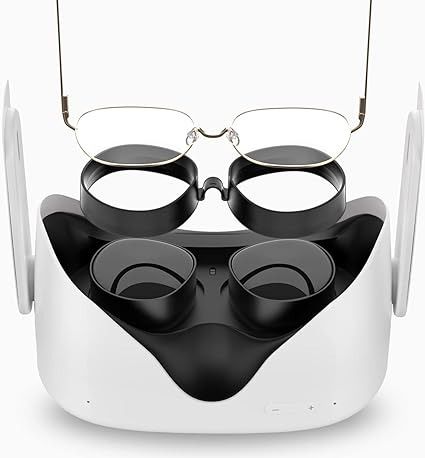 Amazon.com: SUPERUS Lens Protector Compatible with Oculus/Meta Quest 2, Glasses Spacer - Anti-Scratch VR Accessories to Prevent Your Glasses from Scratching VR Lenses (Black) : Cell Phones & Accessories Scratched Glasses, Meta Quest 2, Vr Accessories, Vr Lens, Vr Glasses, Arrow Logo, Vr Experience, Medical Grade Silicone, Useful Products