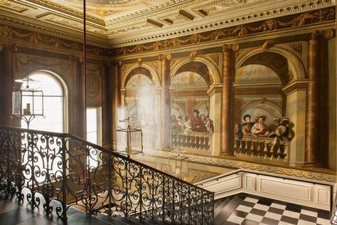 The King's Staircase at Kensington Palace Kensington Palace Interior, Inside Kensington Palace, Royal Interior, Kensington Palace Gardens, Palace London, Royal Furniture, Palace Interior, Royal Castles, London Property