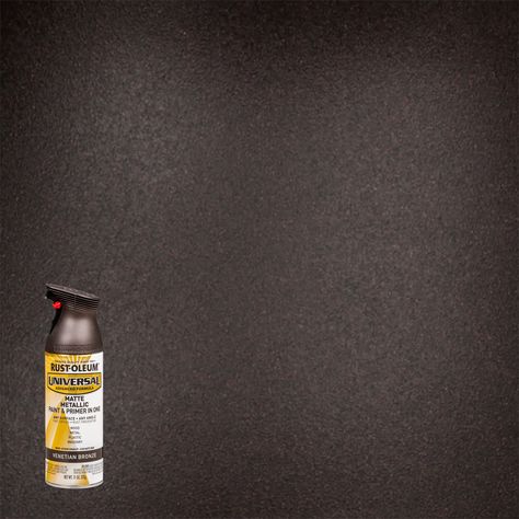 Venetian Bronze, Rust-Oleum Universal All Surface Interior/Exterior Matte Metallic Spray Paint, 11 oz - Walmart.com Copper Spray Paint, Best Spray Paint, Bronze Spray Paint, Painted Glass Vases, Metallic Spray Paint, Matte Paint, Color Spray, Rust Oleum, Paint Brands