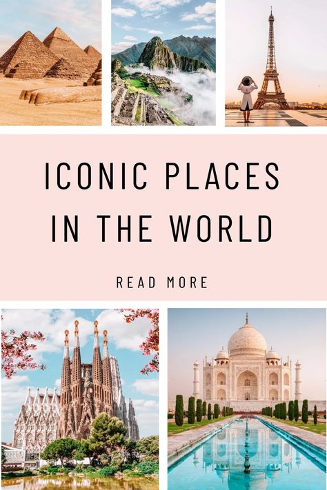 Level up your travel bucket list with this guide to iconic places in the world. Find your next travel inspiration with these incredible global destinations. Ultimate Travel Bucket List, World Travel Bucket List, Places To Travel Bucket Lists, Travel Inspiration Quotes Wanderlust, Bucket List Travel, Gorgeous Places, 7 Wonders, Scenic Travel, Travel Inspiration Destinations