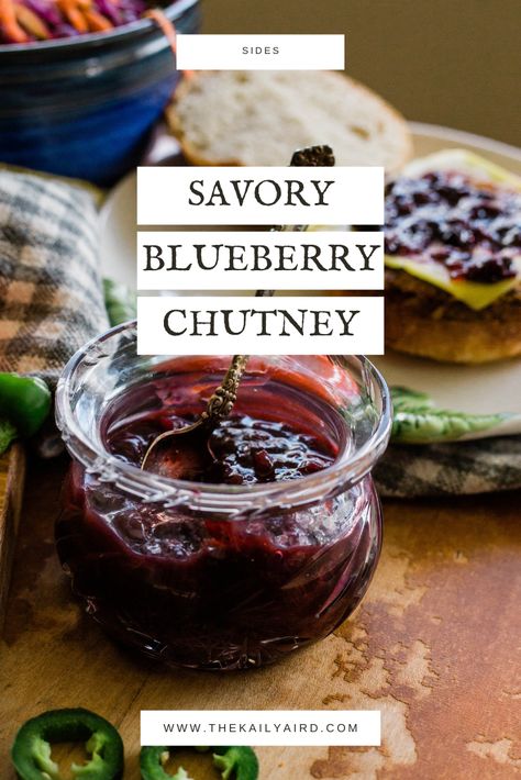 Savory Chutney Recipes, Blueberry Savory Recipes, Blueberry Lime Jam Recipe, Chutney Canning Recipes, Blueberry Canning Recipes, Blueberry Recipes Savory, Savory Blueberry Recipes, Blueberry Pepper Jelly Recipe, Blueberry Jam Recipes