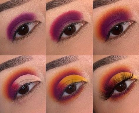 Sunset Eyeshadow Looks Step By Step, Sunset Makeup Looks Step By Step, Sunset Eyeshadow Tutorial Step By Step, Starfire Makeup Look, Fall Eyeshadow Looks Step By Step, Thanksgiving Eyeshadow Looks, Sunset Eyeshadow Looks, Starfire Makeup, Sunset Makeup Looks