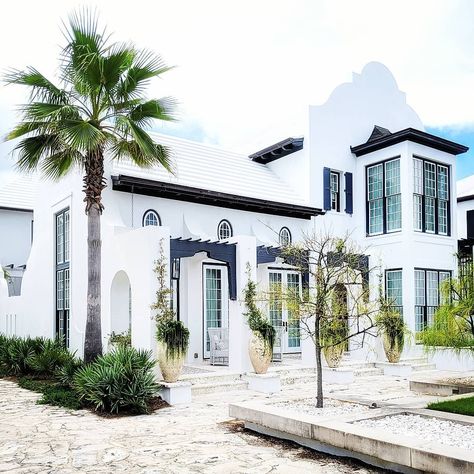 Alys Beach Landscaping, Alys Beach Homes Exterior, Dubai Townhouse, Steel Double Doors, Alys Beach Florida, Beach Architecture, Medical Office Decor, Florida Design, Outside House