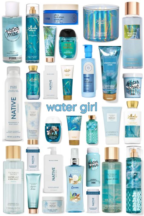 water/ocean girl 🌊 Healthy Toenails, Girl Skincare, Water Girl, Ocean Girl, Fragrances Perfume Woman, Bath And Body Works Perfume, Shower Skin Care, Body Washes, Body Smells