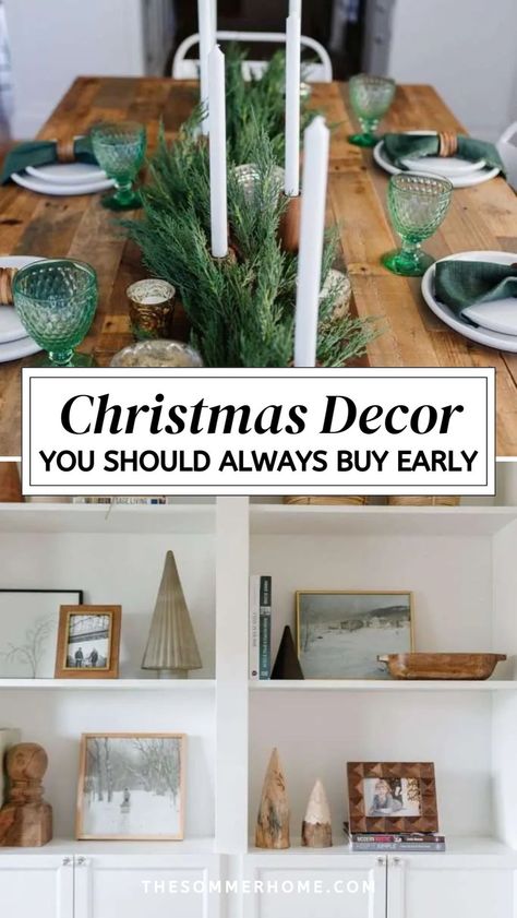 Make your holiday decorating effortless with these Christmas Decor Ideas For 2024 that should always be bought early. From trendy wreaths to elegant table settings, stay on top of Christmas Decor Trends 2024 with these expert Home Decor Tips. Find out how to achieve a stunning holiday look that feels both timeless and on-trend. Christmas 2024 Trends, Trendy Wreaths, Christmas Dining Table Decor, Christmas Decor Trends, Faux Christmas Trees, Red Tablecloth, Christmas Dining Table, Christmas Mantle Decor, Christmas Organization