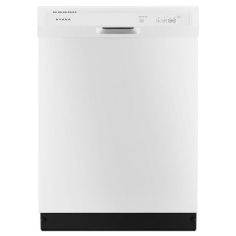 Amana 24 in. Front Control Built-In Tall Tub Dishwasher in White with Triple Filter Wash System Dishwasher Installation, Countertop Dishwasher, Whirlpool Dishwasher, Built In Dishwasher, Cleaning Dishes, Dishwashers, Custom Door, Energy Star, Kitchen Inspirations