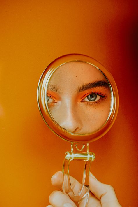 Orange Crush on Behance Mirror Photography, Shotting Photo, Orange Aesthetic, Orange Crush, Foto Art, Creative Portraits, 인물 사진, Photoshop Lightroom, Photography Inspo