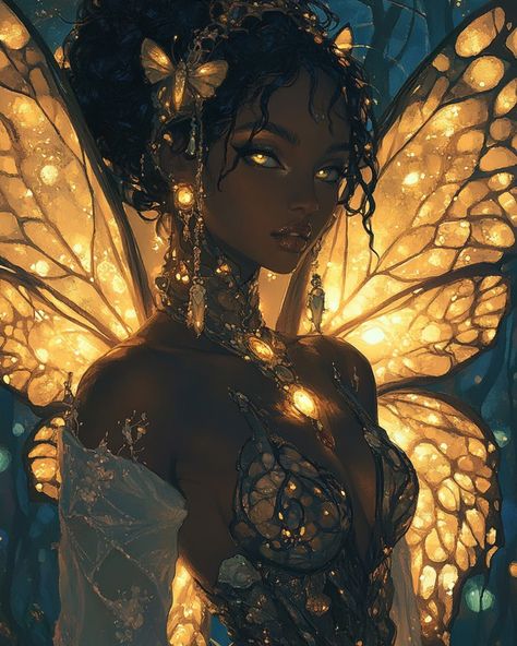 𝕱𝖆𝖎𝖗𝖞 𝕹𝖞𝖒𝖕𝖍 AI Generated | Midjourney #ai #midjourney #aiart #fairy Fairy Woman Art, Fairies Character Design, Nyphm Fairy, Black Fairies Art, Deity Character Design, Wood Nymph Art, Fairy Queen Art, Fairy Oc Character Design, Fairy Concept Art