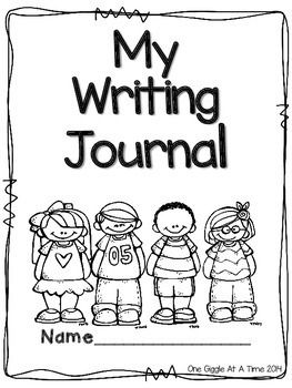 Writing Journal by One Giggle At A Time | Teachers Pay Teachers Writing Journal Covers, Kindergarten Journals, Boy Activities, Preschool Journals, 3rd Grade Writing, 2nd Grade Writing, 1st Grade Writing, First Grade Writing, Work On Writing