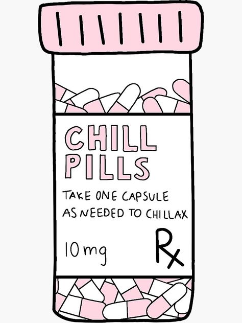 Pharmacy Art, Take A Chill Pill, Pharmacy School, Arte Do Kawaii, Gacha Props, Beer Pong Tables, Doodle Tattoo, Chill Pill, Pill Bottles