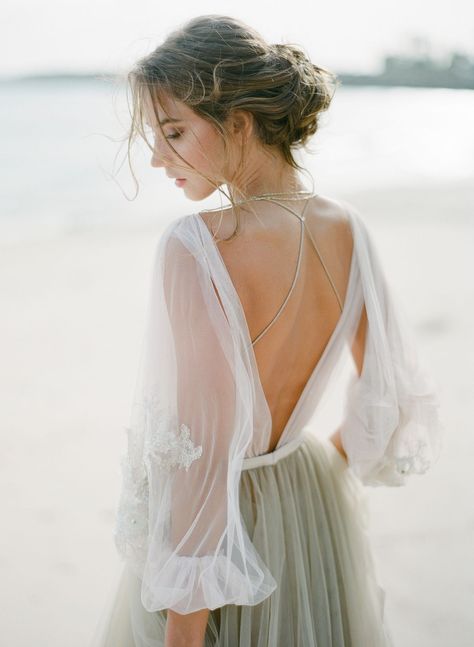 Bridal Hair | Relaxed Bridal Hair | Bridal Up Do | Beach Wedding Hair | Aixoo Bali | Wedding Sparrow Gray Wedding Dress, Grey Wedding Dress, Dream Beach Wedding, Dreamy Wedding Dress, Royal Wedding Dress, Gray Wedding, Bride Portrait, Beach Bride, Coastal Wedding