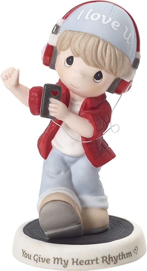 Boy Listening To Music, Disney Princess Nails, Precious Moments Dolls, Heart Rhythm, Midwest Emo, Listening Music, Wild Elephant, Heart Rhythms, Birthday Cheers