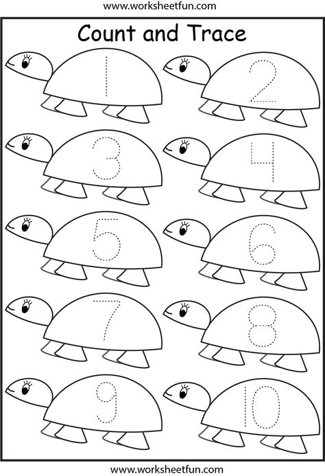 Preschool Number Worksheets, Pre K Worksheets, Preschool Tracing, Free Preschool Printables, Tracing Worksheets Preschool, Preschool Math Worksheets, Free Preschool Worksheets, Numbers Kindergarten, Free Kindergarten Worksheets