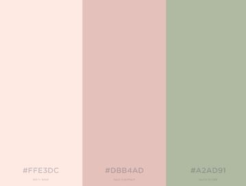 Soft Pink And Green Color Palette, Murs Roses, Paint Color Palettes, Color Palette Design, Green Rooms, Light Pink Color, Bedroom Green, Paint Colors For Home, Colour Schemes