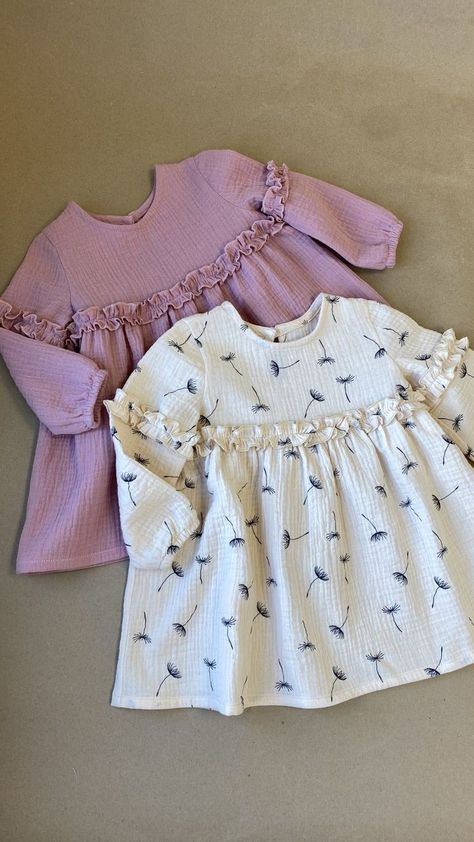 Kids Dress Collection, Kids Frocks Design, Kids Dress Wear, Baby Dress Design, Baby Dress Patterns, Baby Clothes Patterns