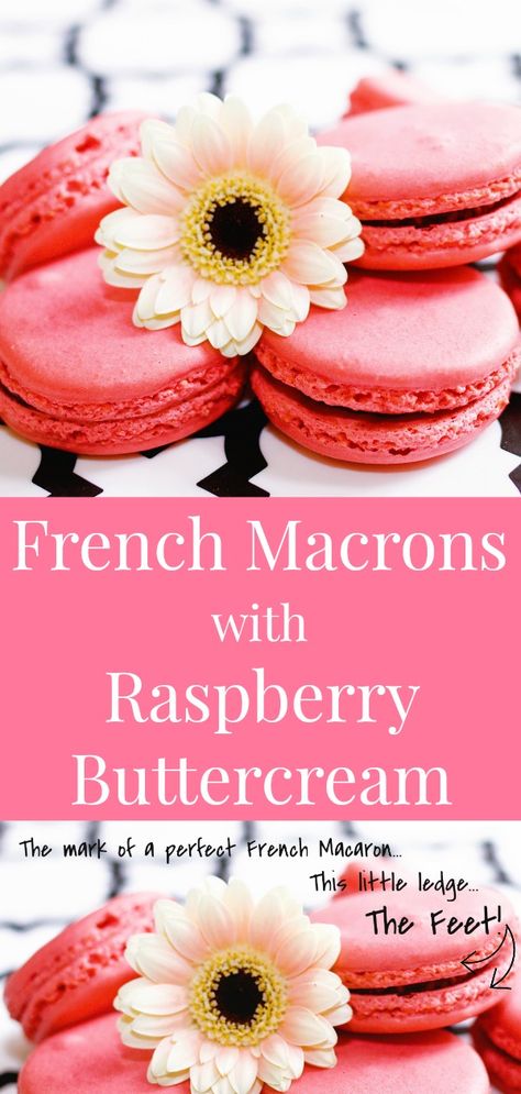 Macaroon Filling, Raspberry Macaroons, French Macarons Recipe, Macaron Filling, Raspberry Buttercream, French Macaroons, Pj Party, Buttercream Filling, Macaroon Recipes