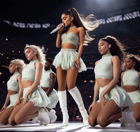 Gatsby Party Outfit, Ariana Grande Performance, Estilo Blair Waldorf, Dance Style Outfits, Ariana Grande Concert, Dangerous Woman Tour, Follow Me Instagram, Ariana Grande Outfits, Beautiful Evening Dresses