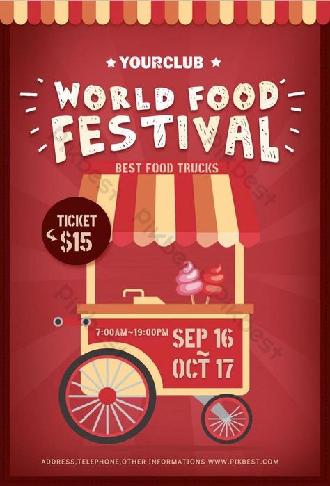 Food Festival Poster Illustration, Food Fest Ideas, Food Bazaar Poster, Food Fest Poster Design, Foodfest Poster, Freshers Party Poster Design, Food Fair Poster, Poster Food Festival, Food Festival Poster Design Ideas