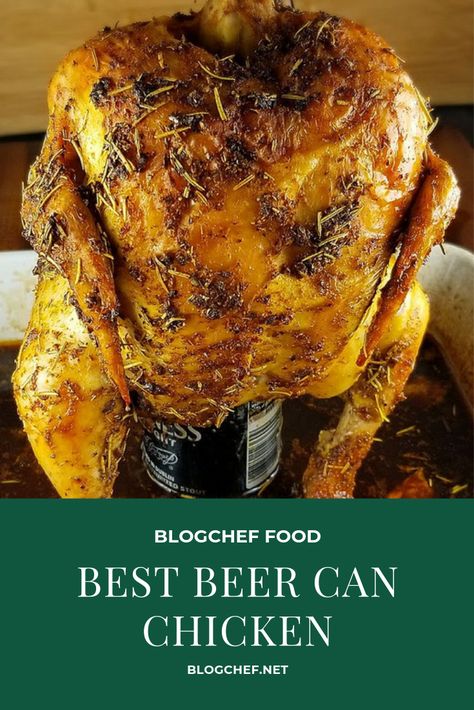 Whole Chicken Recipes Oven, Baked Whole Chicken Recipes, Chicken Beer, Whole Baked Chicken, Roast In The Oven, Can Chicken Recipes, Beer Chicken, Can Chicken, Oven Chicken Recipes