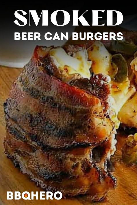 Beer Can Burgers, Smoked Hamburgers, Brisket Burger, Hamburger Fries, Smoked Burgers, Cheeseburger Recipe, Pellet Grill Recipes, Traeger Recipes, Yard Party