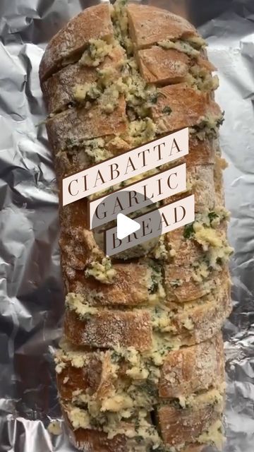 Diane Morrisey on Instagram: "Because we can all use one more Garlic Bread recipe!  And a beautiful loaf of Ciabatta bread is the star of this one!  Make a bunch of slices into the bread being careful not to cut through and stuff the bread with a delicious  cheesy garlic butter.  Wrap in foil and bake. Remove foil and bake again until golden and crispy.  Then have at that loaf!
.
.
Ciabatta Garlic Bread
.

1 loaf ciabatta bread
1 stick butter, softened
1/2 tsp kosher salt
1/4 tsp black pepper
3 cloves garlic, minced
1/2 cup grated Parmesan cheese
1 tbls fresh thyme
1/4 cup fresh parsley, chopped

Preheat an oven to 350F  For the filling, mix all the ingredients except ciabatta together and mash with a fork until combined. Cut the ciabatta in slices without cutting through the bottom. Make Ciabatta Ideas, Ciabatta Garlic Bread, Ciabatta Bread Recipe, No Cook Appetizers, Stick Butter, Garlic Bread Recipe, Cooking Bread, Cheesy Garlic Bread, Ciabatta Bread