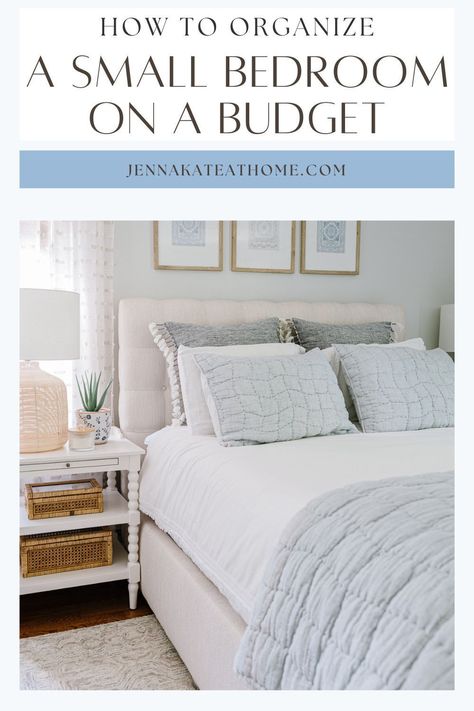 Organize your small bedroom and save money with our easy tips. Find out how to declutter, use vertical space, and choose the right storage solutions to make your room feel bigger and more organized. See how simple changes can make a big difference in your cozy space. Storing Bulky Comforters, Best Way To Store Bulky Comforters, Budget Bedroom, Cozy Apartment, Bedroom Paint Colors, Stylish Bathroom, Cozy Decor, Bedroom Paint, Small Room Bedroom