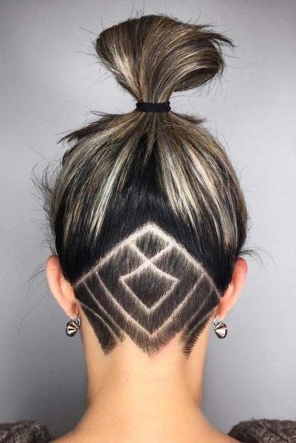 Stylish Undercut Hair Ideas for Women ★ See more: http://glaminati.com/women-undercut-hair-ideas/ Undercut Hair Designs, Undercut Hairstyles Women, Undercut Long Hair, Undercut Designs, Shaved Hair Designs, Shaved Undercut, Undercut Women, Hair Tattoos, Undercut Hairstyles