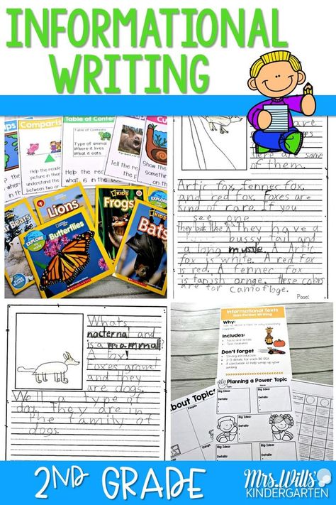 Informational writing in second grade. See how to teach writers' workshop in a 2nd grade classroom using our anchor charts and resources. #2ndgradewriting #informationalwriting #nonfictionwriting #2ndgrade #writingcurriculum Informational Writing Anchor Chart, Teaching Informational Writing, How To Teach Writing, Information Writing, Teach Writing, Second Grade Writing, Writing Lesson Plans, 3rd Grade Writing, Teacher Board