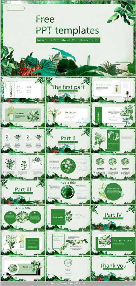 Plant Presentation, Brand Planning, Free Powerpoint Templates Download, Success At Work, Ppt Free, Free Ppt Template, Green Leaf Background, Powerpoint Slide Designs, Presentation Backgrounds