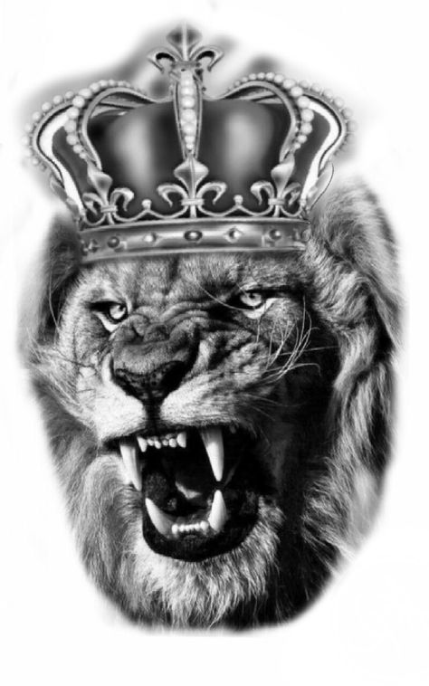 Lion And Lioness Tattoo, Lion Art Tattoo, Jaguar Tattoo, Hard Tattoos, Lioness Tattoo, Mens Lion Tattoo, Crown Tattoo Design, Lion Head Tattoos, Chicano Tattoo