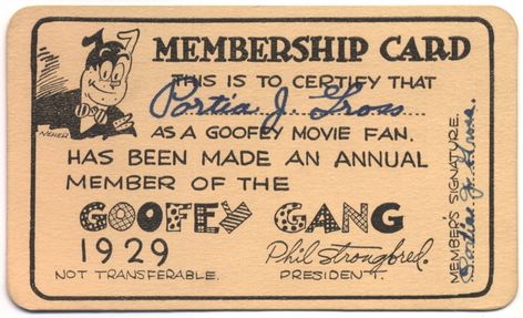 Goofey Gang Membership Card, 1929 | "Membership card. This i… | Flickr Membership Card Design, Cartoon Image, The Ohio State University, Membership Card, Ohio State University, Ohio State, State University, Card Design, Ohio