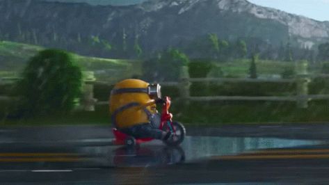 Minion Otto, Minion Banner, Minion Run, Minions Animation, Minion Bike, Whatsapp Gif, Google Gif, Cars Gif, Video Dark