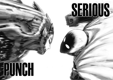 Saitama Vs Garou, Punch Manga, Strong Punch, Opm Manga, Chihiro Y Haku, Saitama One Punch, Saitama One Punch Man, Manga English, One Punch Man Manga