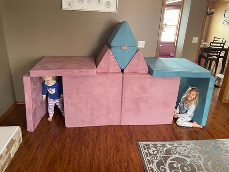 Two Nugget Fort Ideas, Nugget Configurations Two, 2 Nugget Fort, Nugget Couch Ideas Two Fort, Castle Nugget Build, Nugget Couch House Build, 2 Nugget Slide, Two Nuggets Couch, Two Nugget Fort